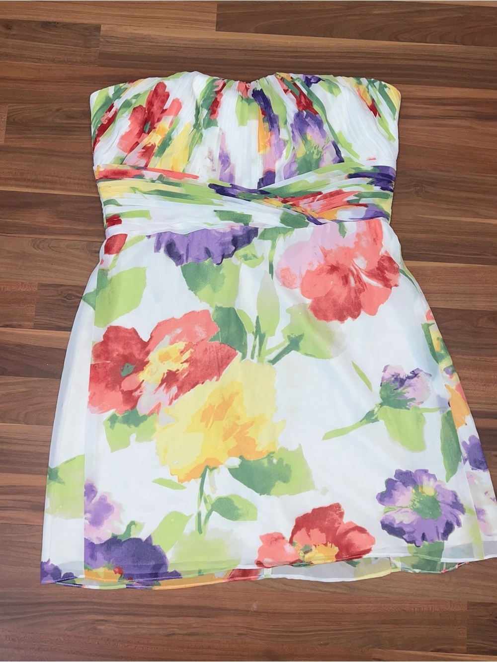 Lauren Ralph Lauren strapless floral dress